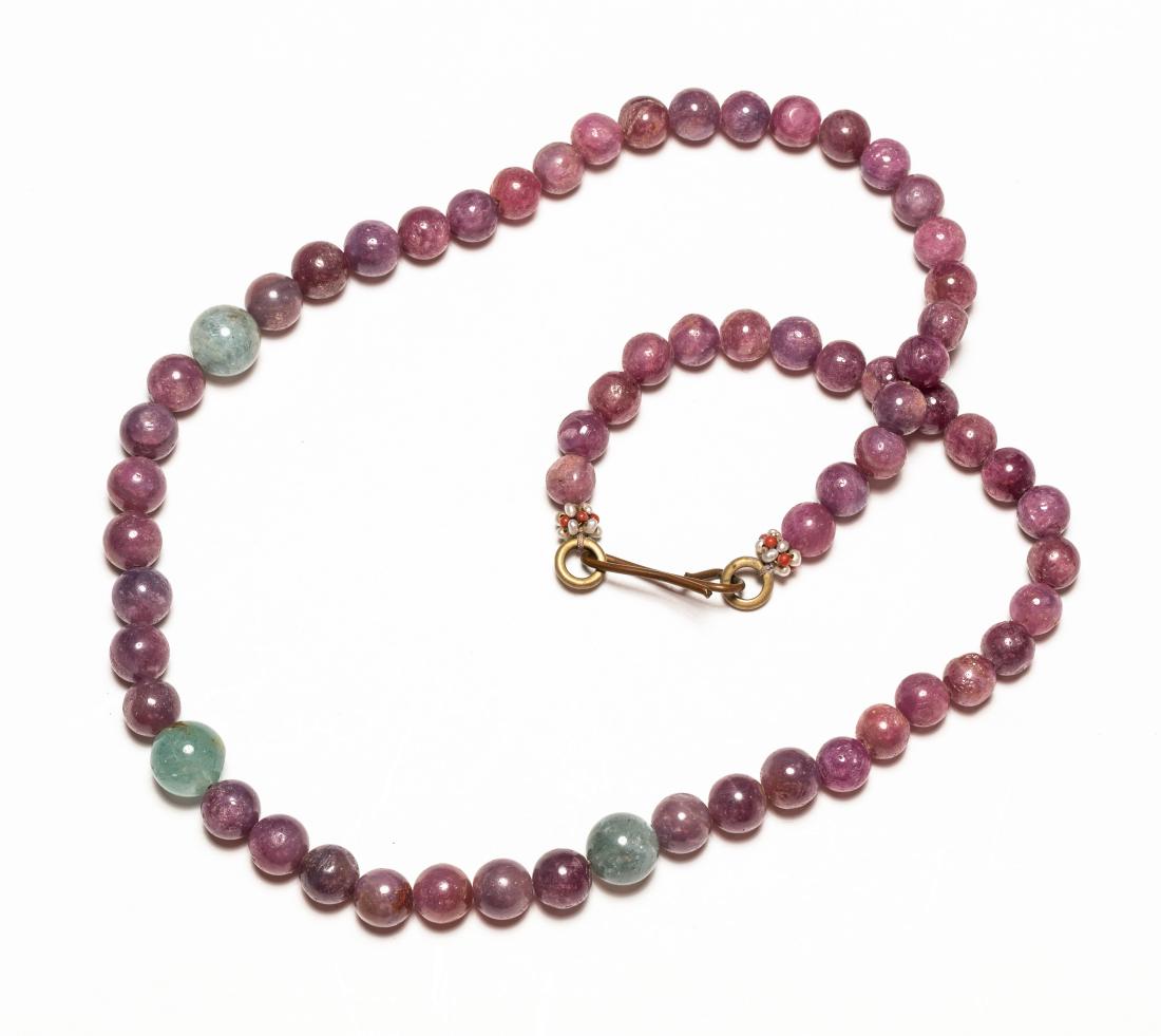 1890-1930 Export Chinese Antique Ruby Necklace (1 of 10)