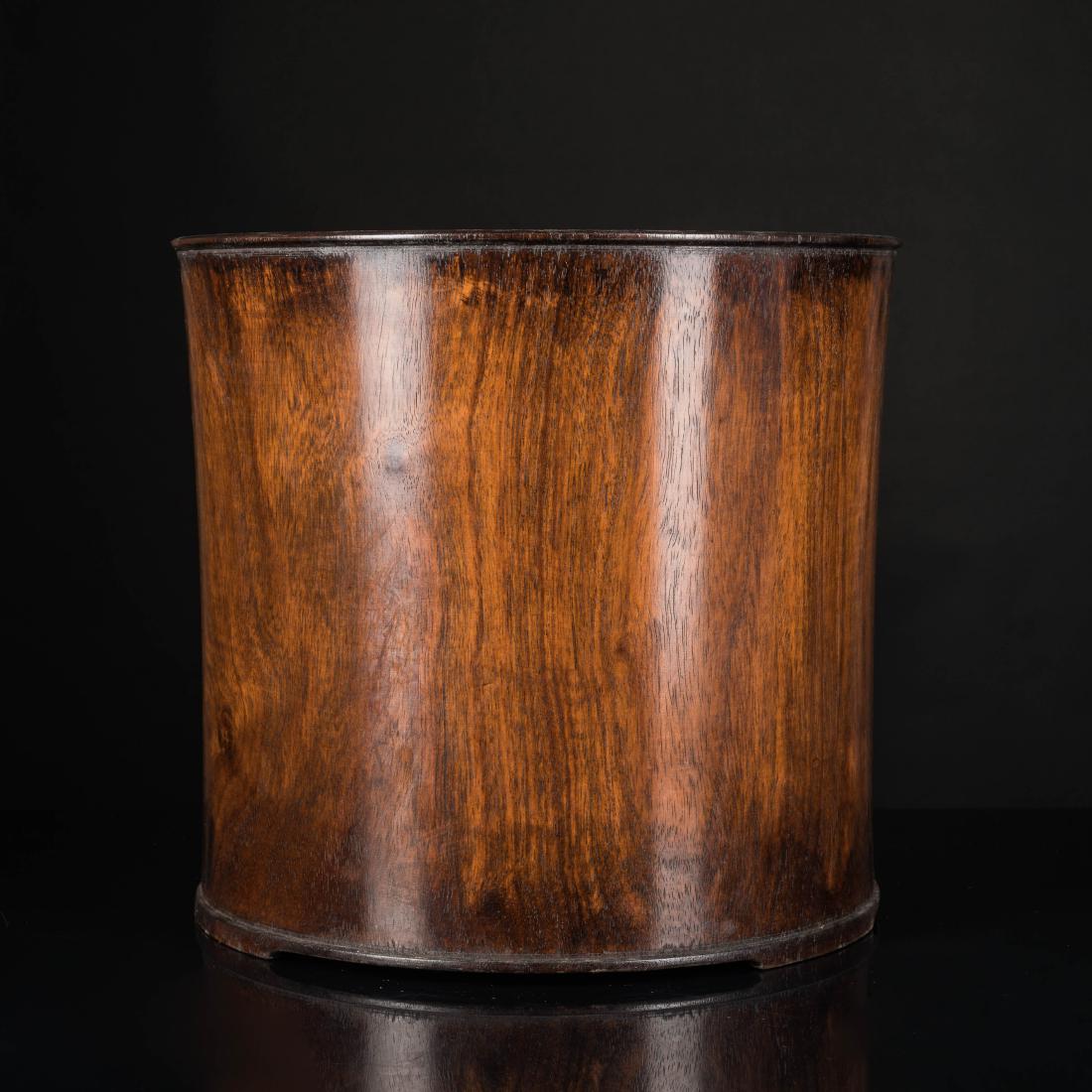 Chinese Antique Huanghuali Wood Brushpot (1 of 10)