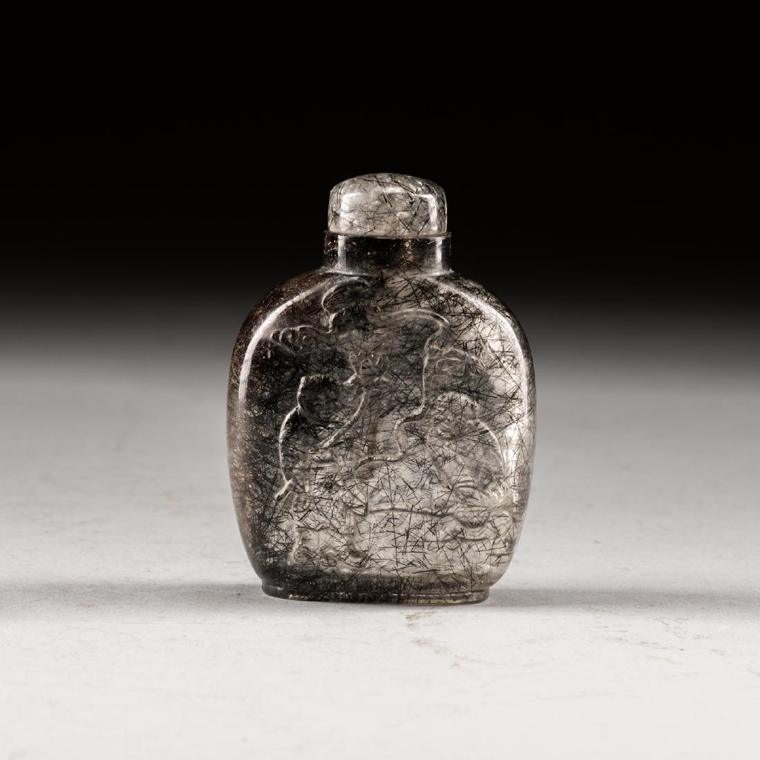 19th Antique Hair Crystal Snuff Bottle (1 of 10)