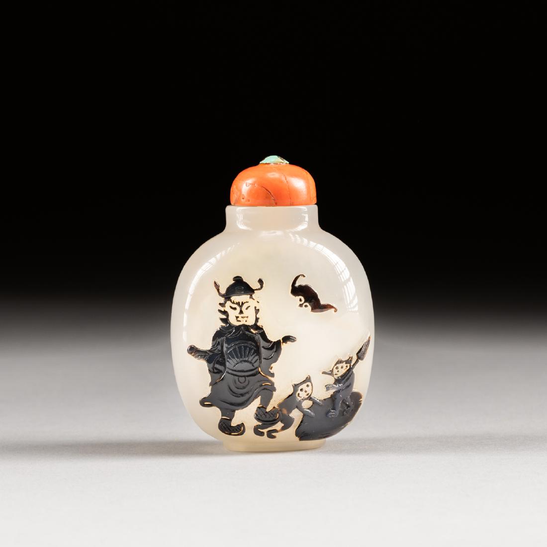 19th Antique Agate Snuff Bottle (1 of 10)