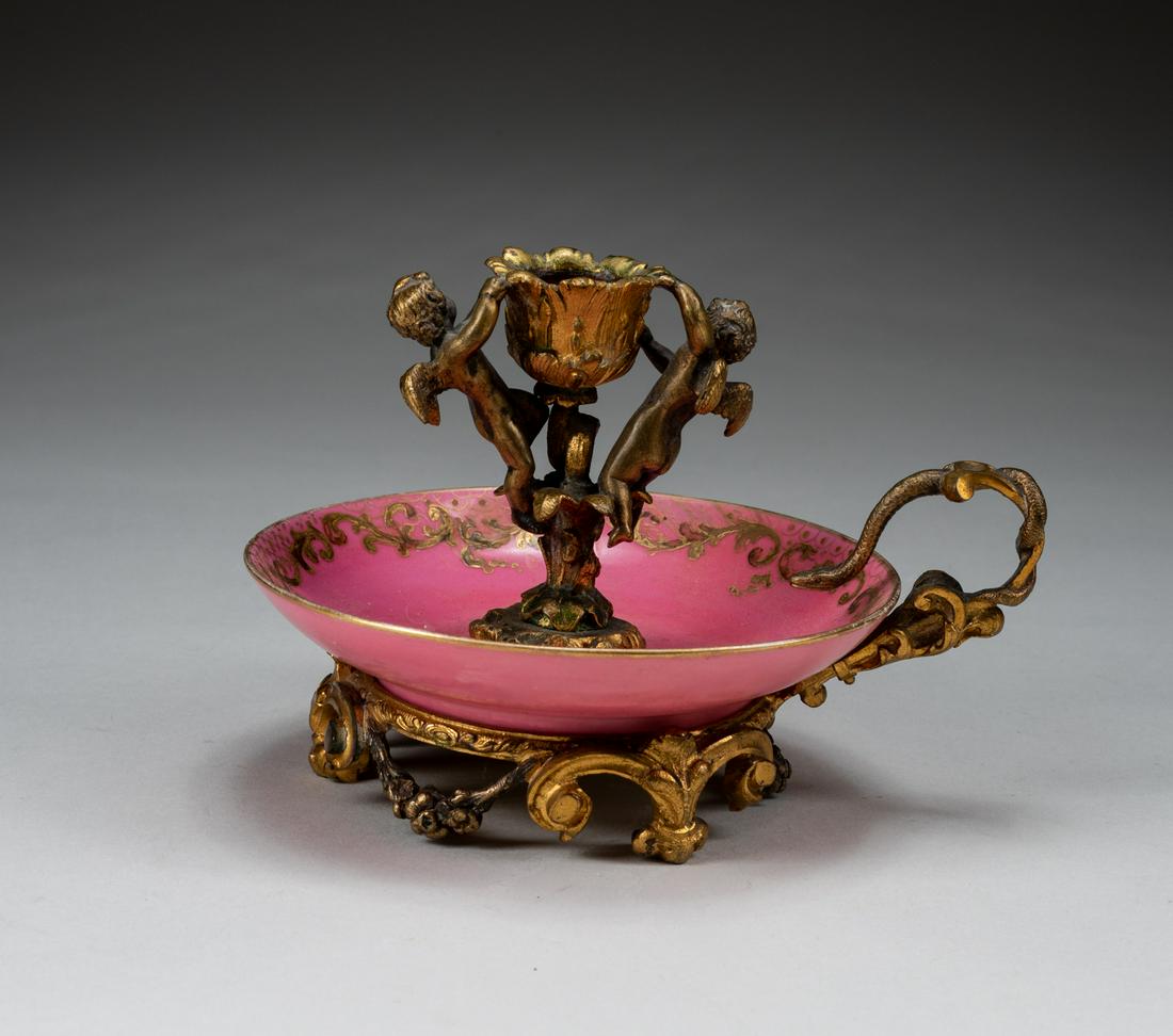 19th French Antique Gilt Bronze Candle Stick (1 of 10)