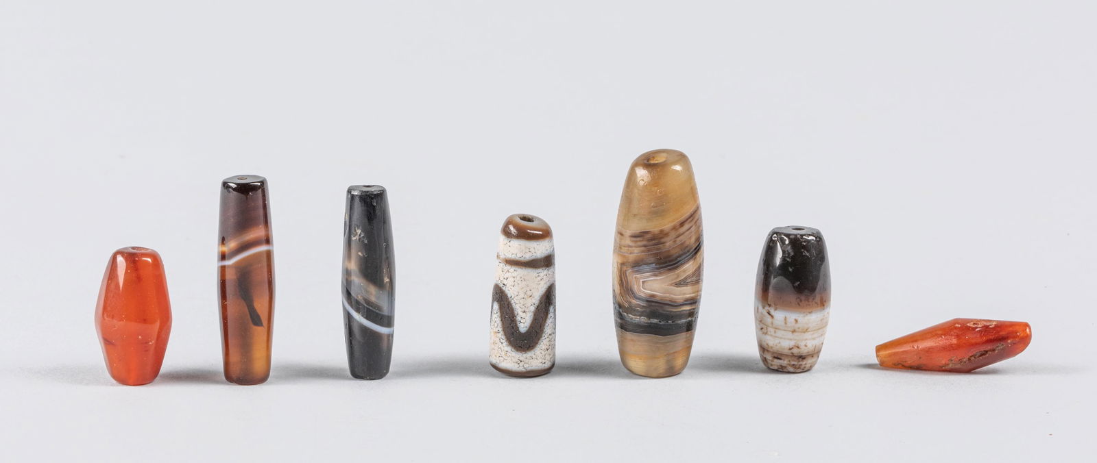 Set of Tibetan Antique Dzi Beads (1 of 9)