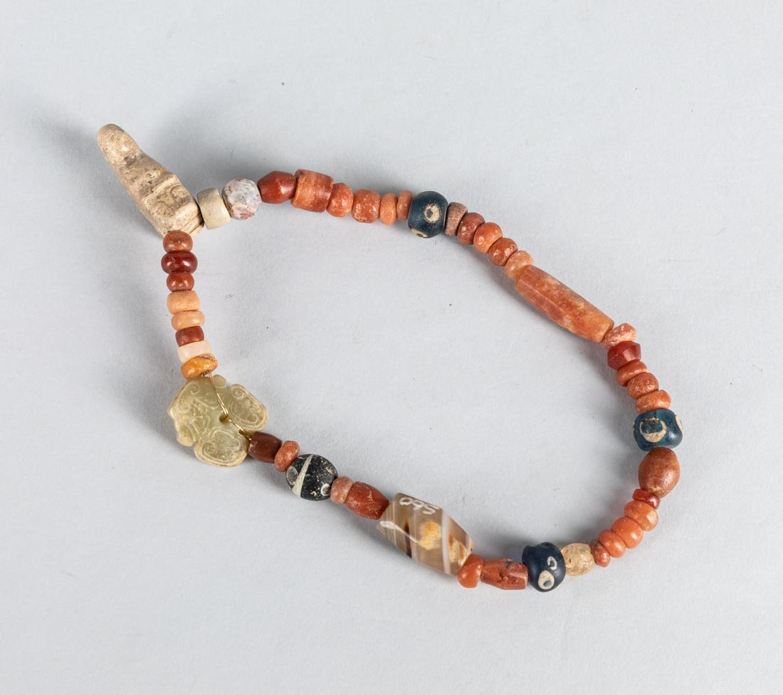 Chinese Antique Agate & Jade Beads (1 of 5)