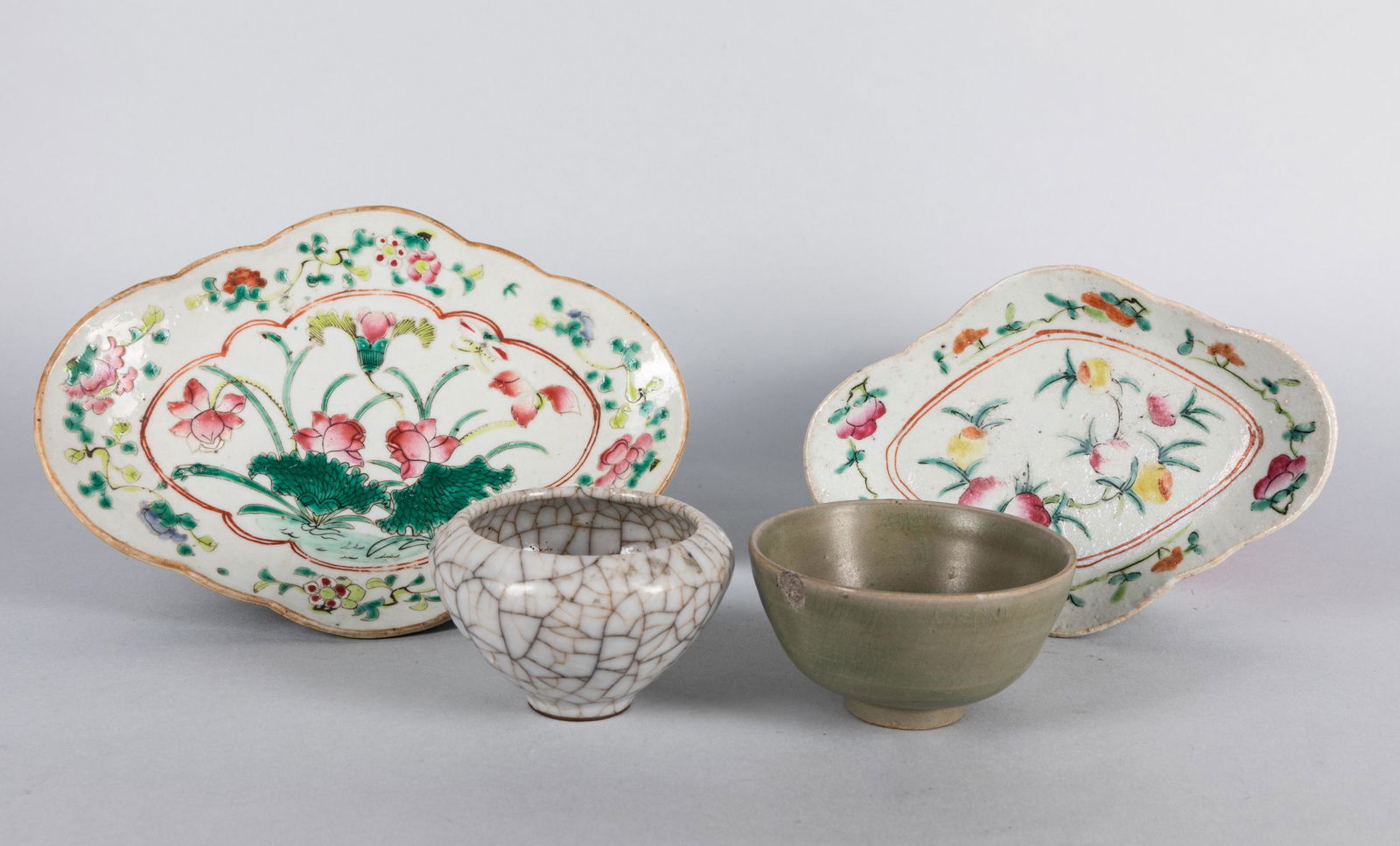 Set of 19th Chinese Antique Porcelain Flatware (1 of 8)