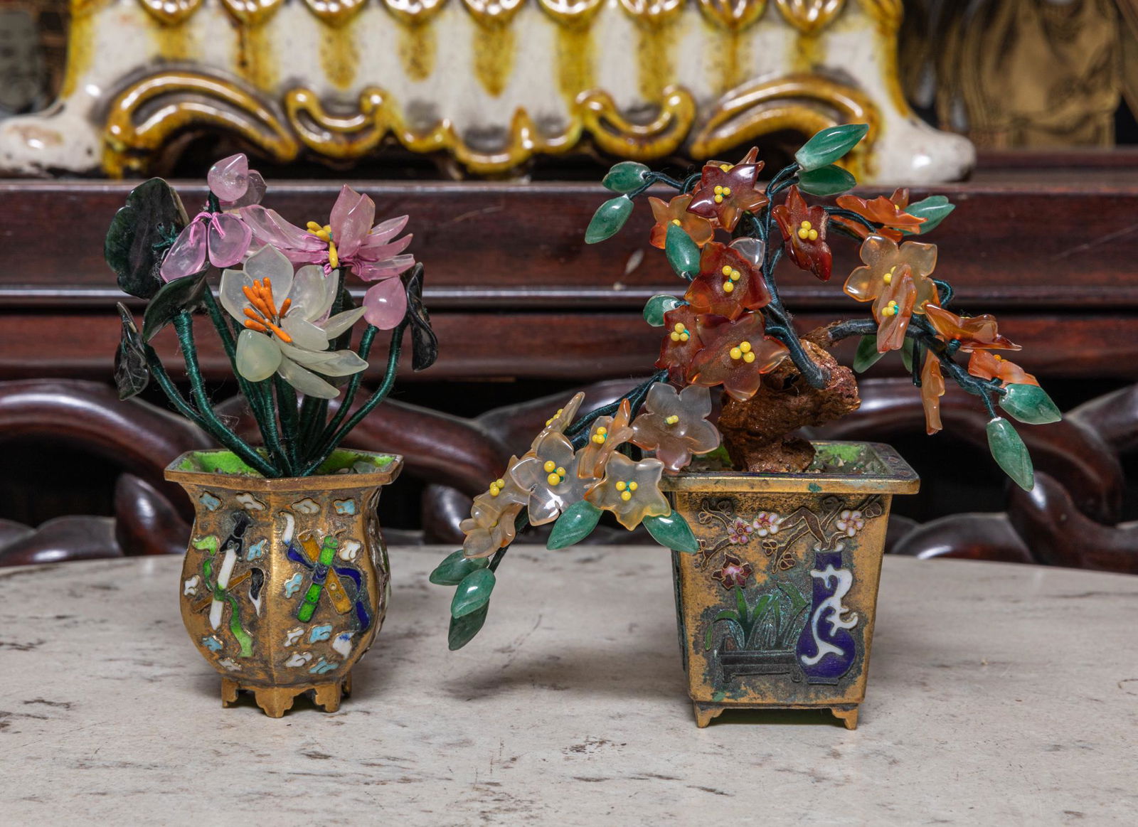 Chinese Export Jade Bonsai (1 of 6)