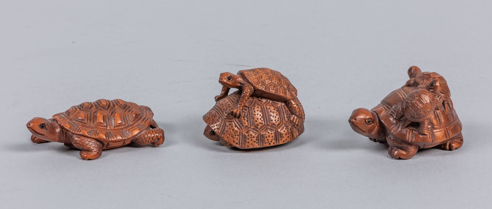 Group Of Japanese Carved Boxwood Netsukes (1 of 7)