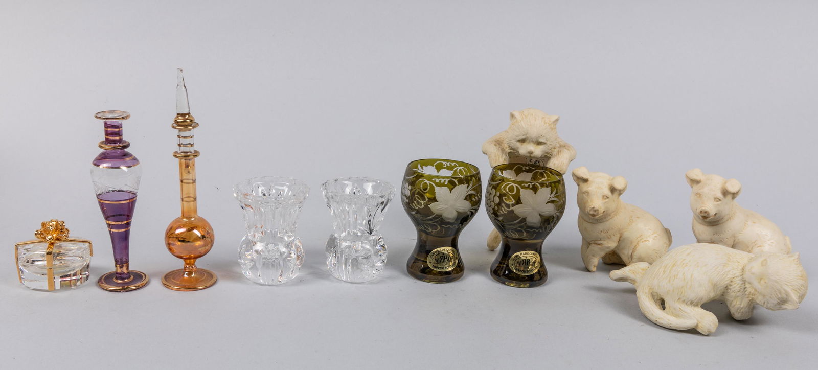 Collection Of Carved Glass Decorative Animals (1 of 5)