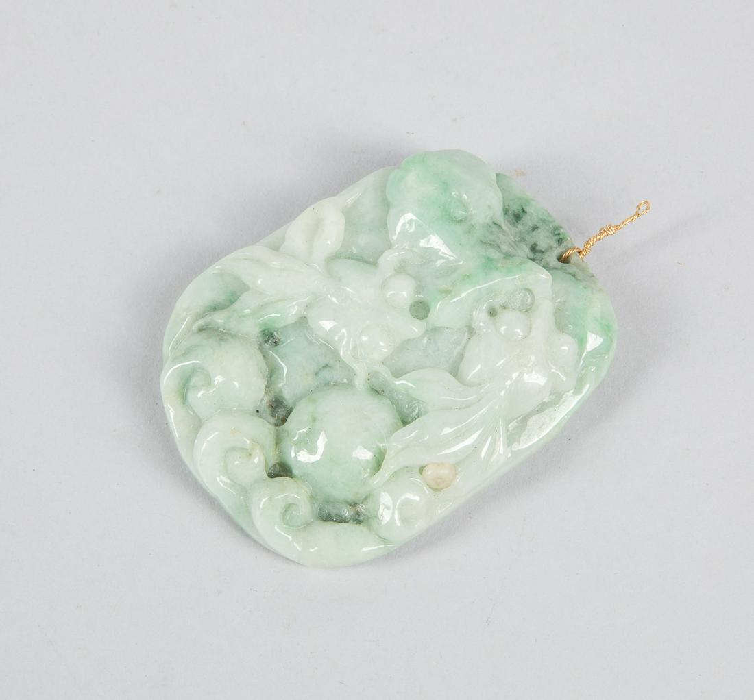 Large Chinese Jadeite Carving: 2.75-2.1 inch.