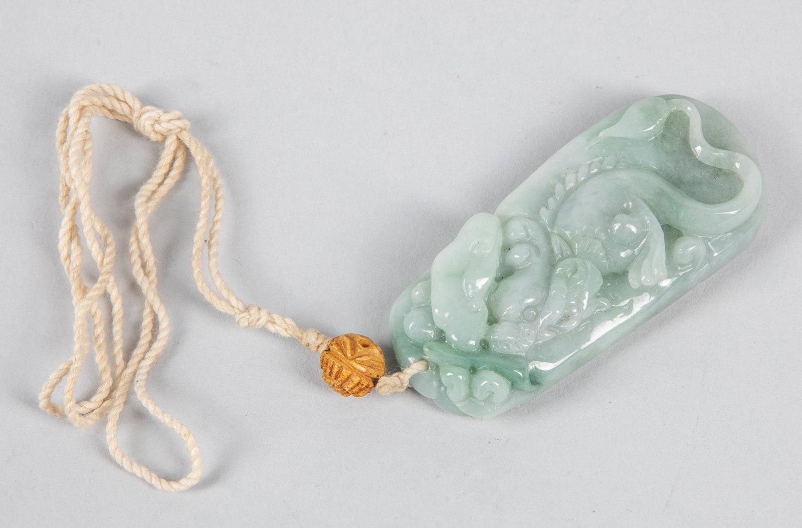 Large Chinese Jadeite Carving: 3.25-1.75 inch.