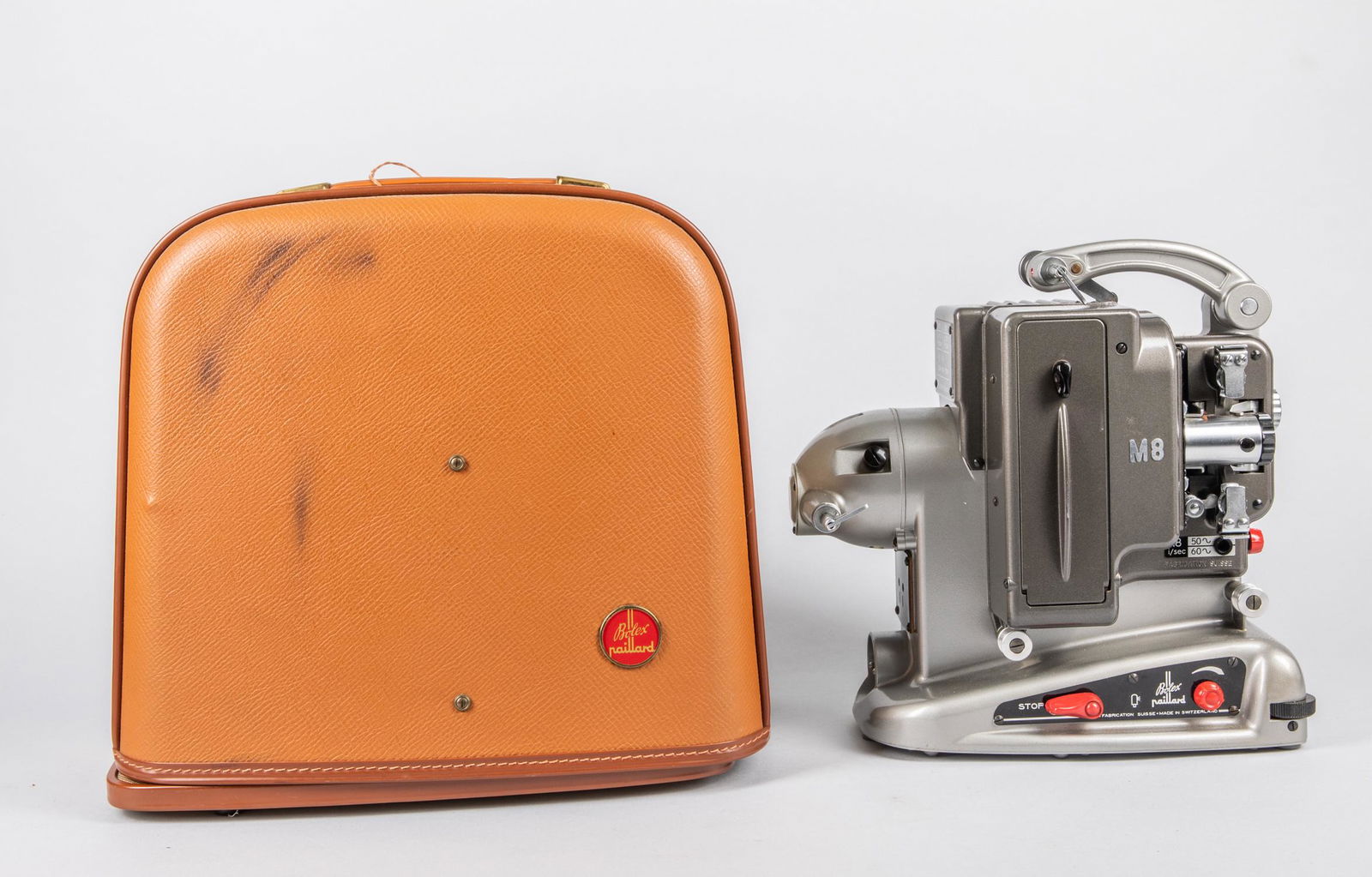 Bolex Paillard M8 Home Movie Projector: Works, Paillard M8 movie projector. Original case. 13.4-14-7 inch.