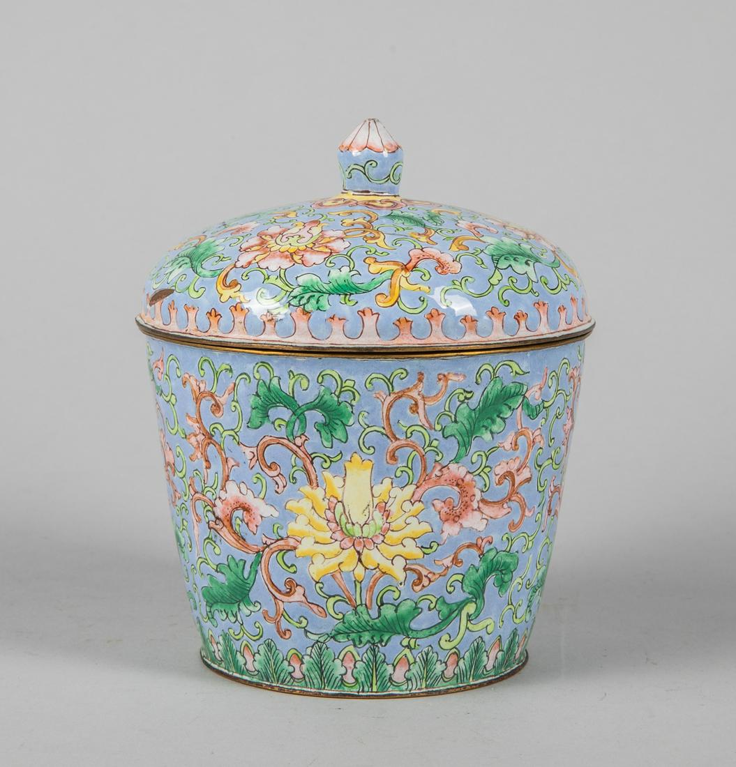 Chinese Export Enameled Pot (1 of 8)