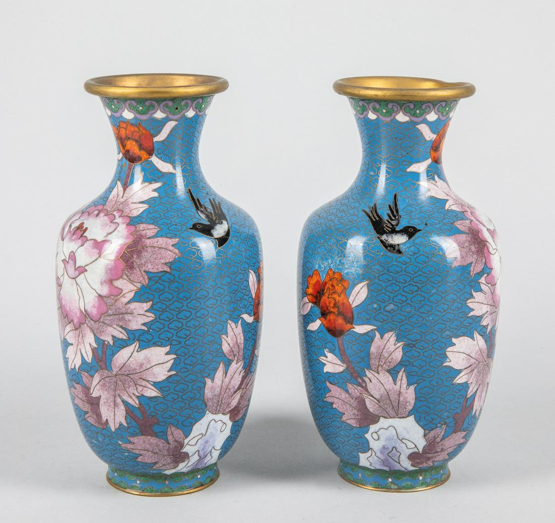 Pairs Chinese Export Cloisonne Vase (1 of 6)