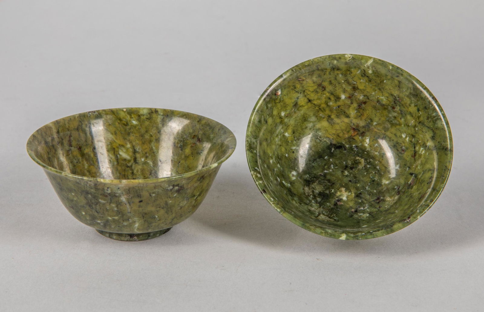 Pairs of Chinese Export Jade Stone Tea Cups (1 of 7)