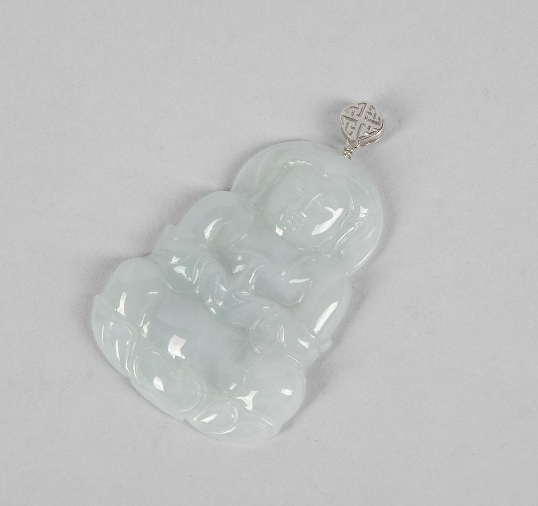 Chinese Jadeite Carving of Kuanyin: Chinese jadeite carving of kuanyin. 1.5-2.5 inch.