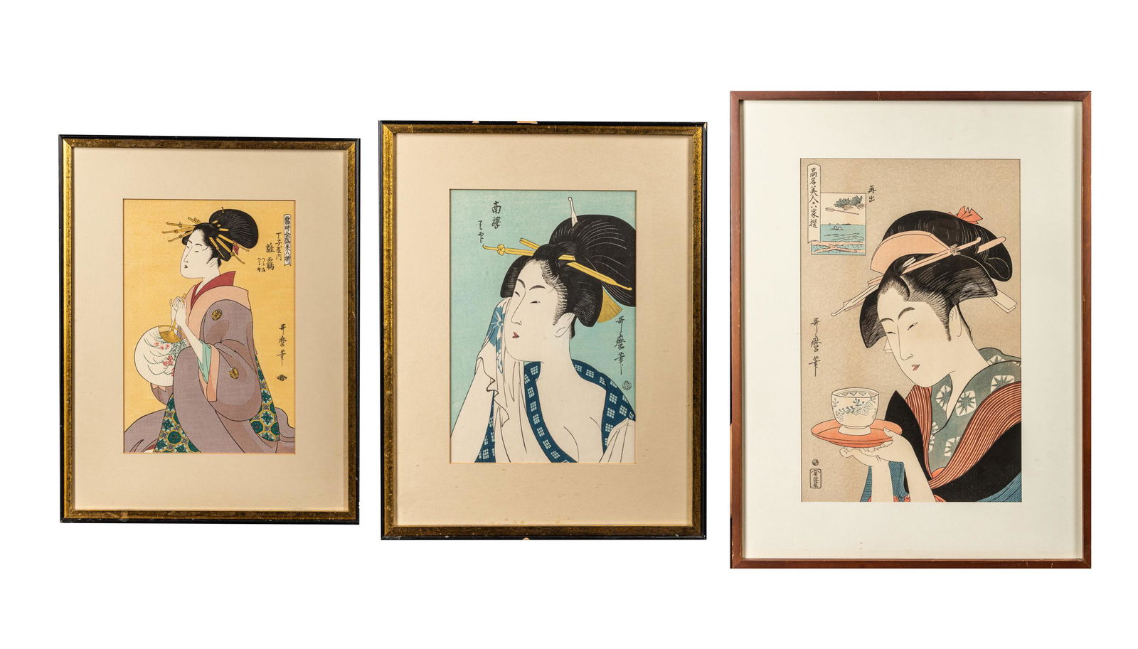 Set of Japanese Woodblocks Print (1 of 16)