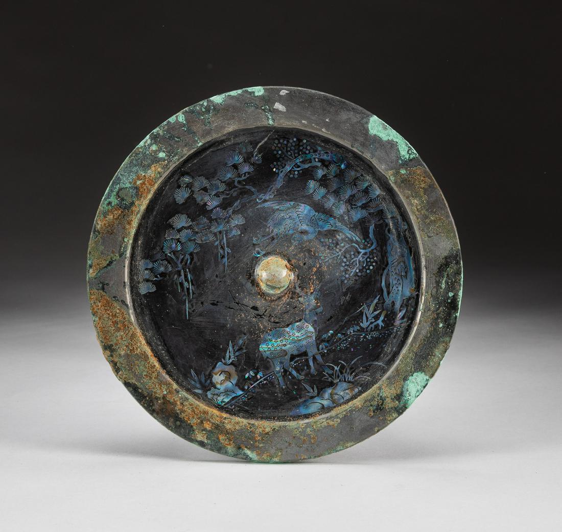 Korean Old Joseon Type Bronze Mirror (1 of 9)