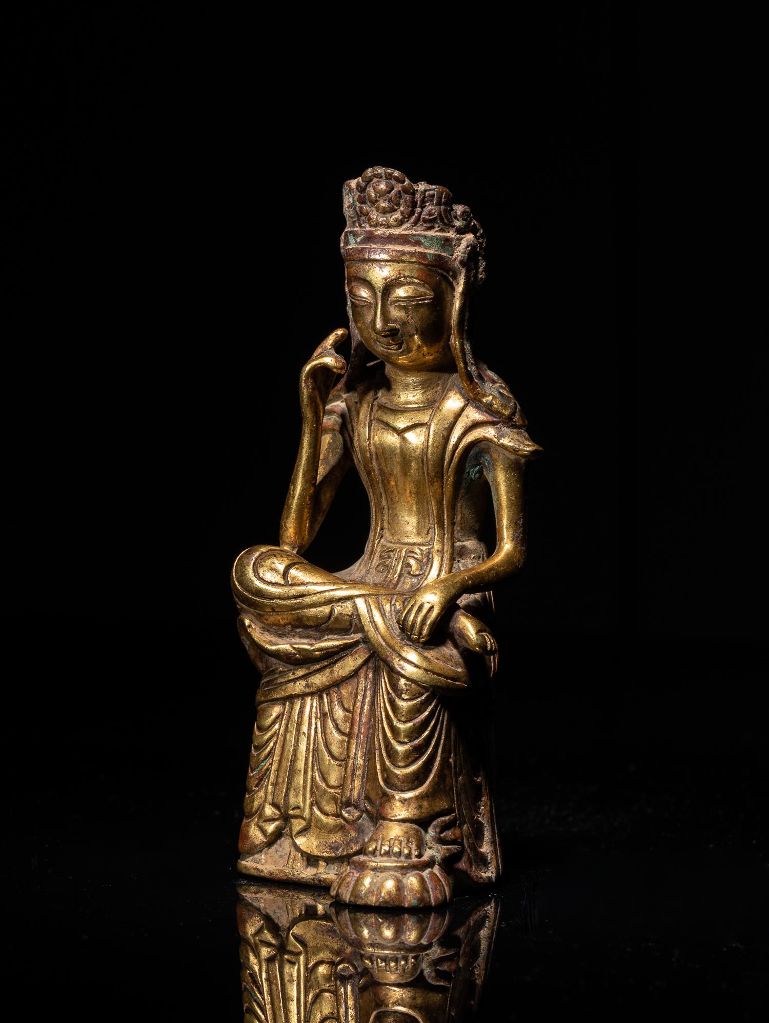 Important Korean Joseon Type Gilt Buddha (1 of 12)