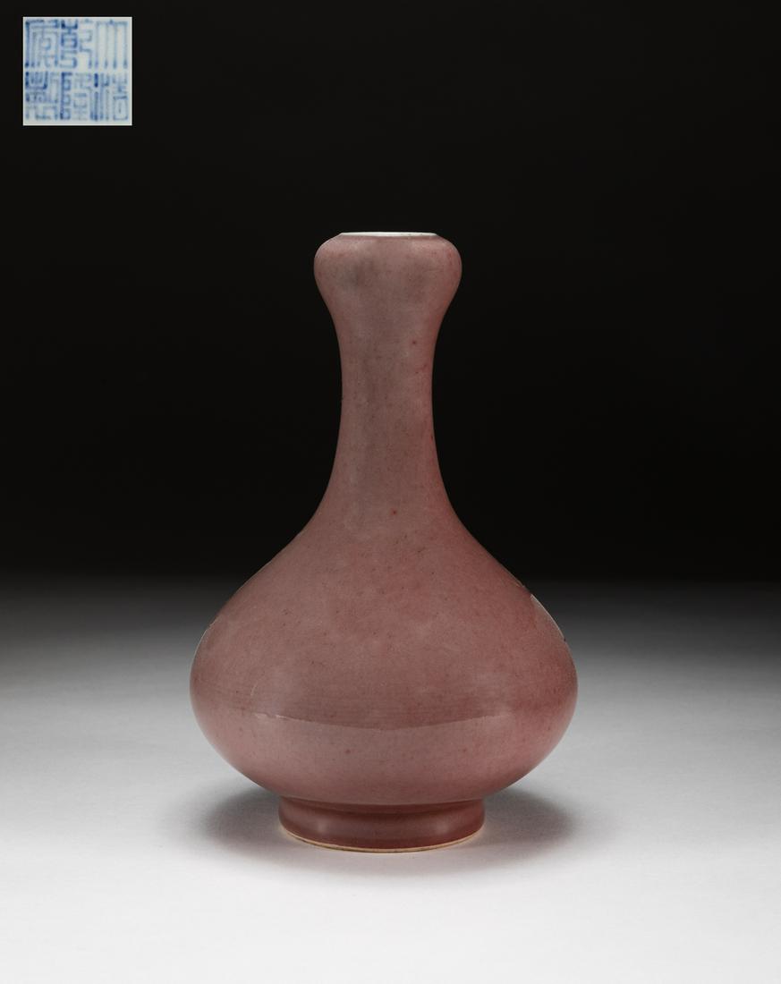 Chinese Red Glazed Porcelain Garlic Vase (1 of 9)