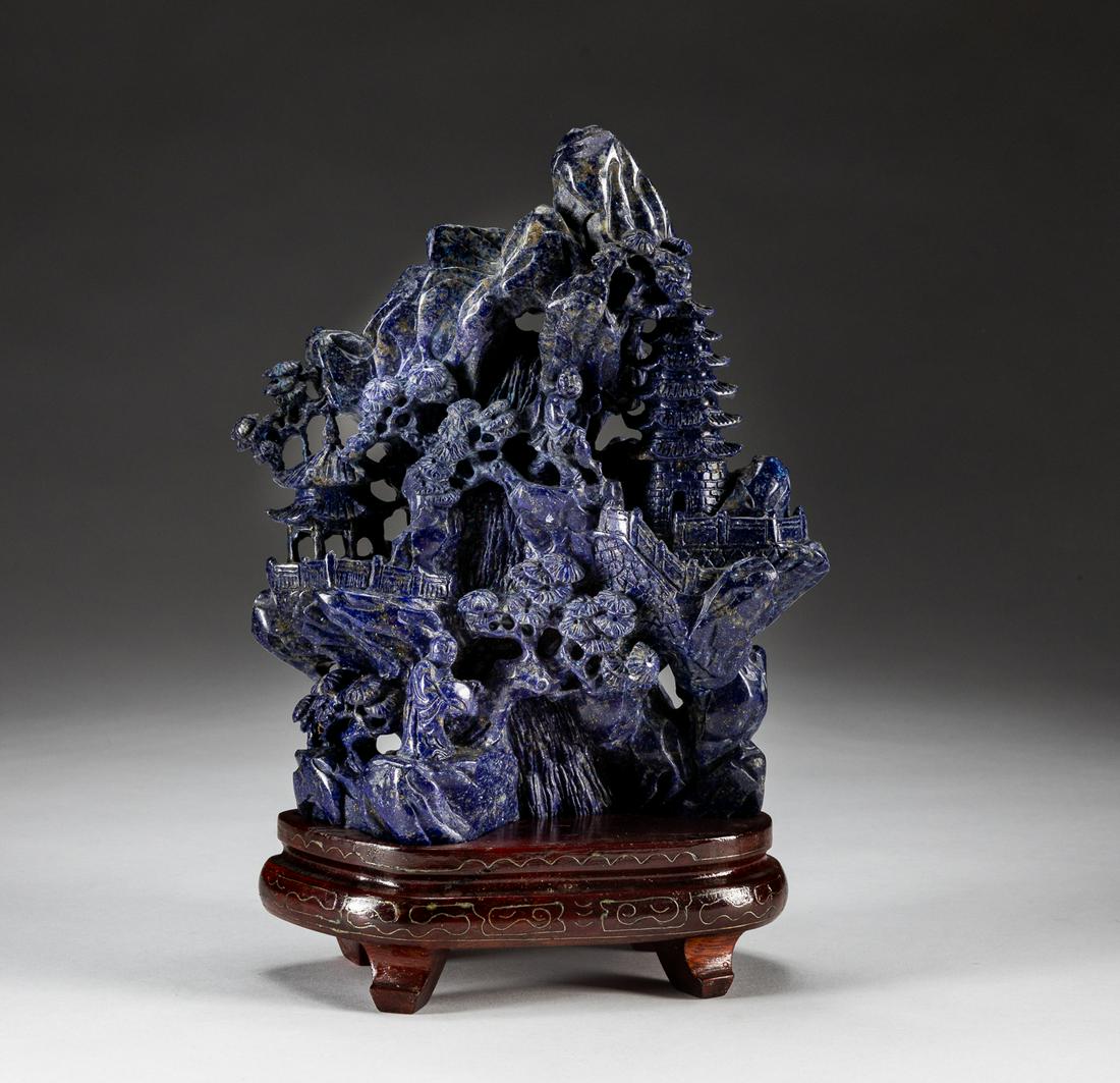 Large Chinese Old Lapis Boulder (1 of 11)