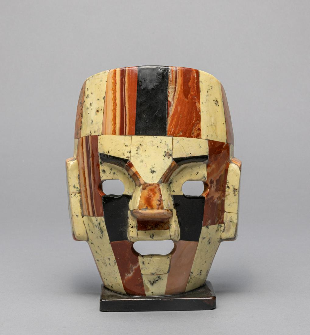 Designed Glazed Pottery & Jasper Table Sculpture (1 of 9)