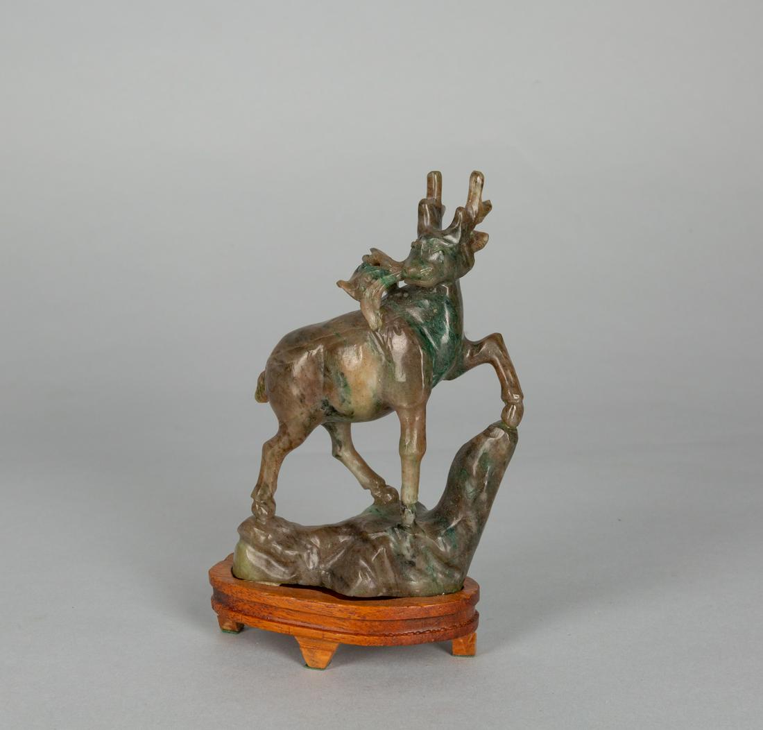 Fine Chinese Old Jade Stone Carving of Table Sculpture (1 of 10)