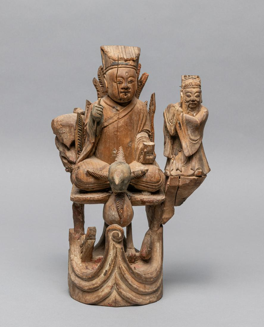 Chinese Ming Type Wood Figure (1 of 10)