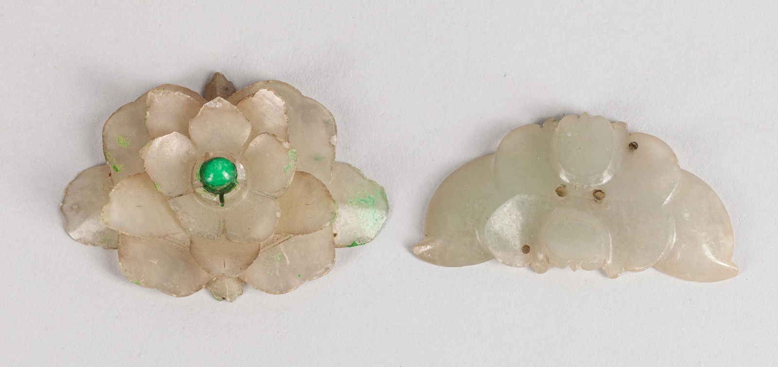 Chinese Jade Carving of Flowers (1 of 4)