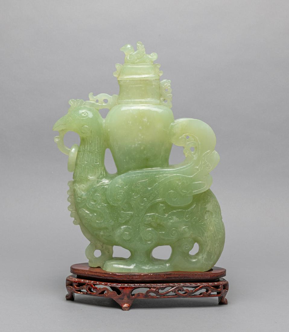 Large Chinese Translucent Jade Vase (1 of 13)