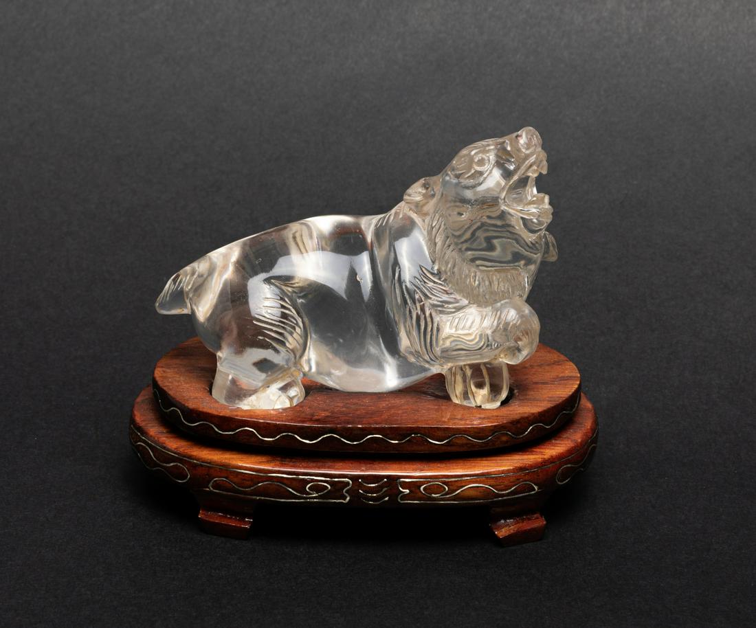 Chinese Carved Clear Rock Crystal Brush Stand (1 of 8)