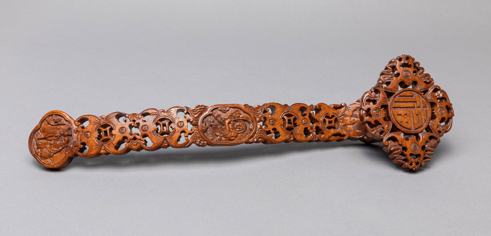 Chinese Export Wood Carving of Yuyi (1 of 9)