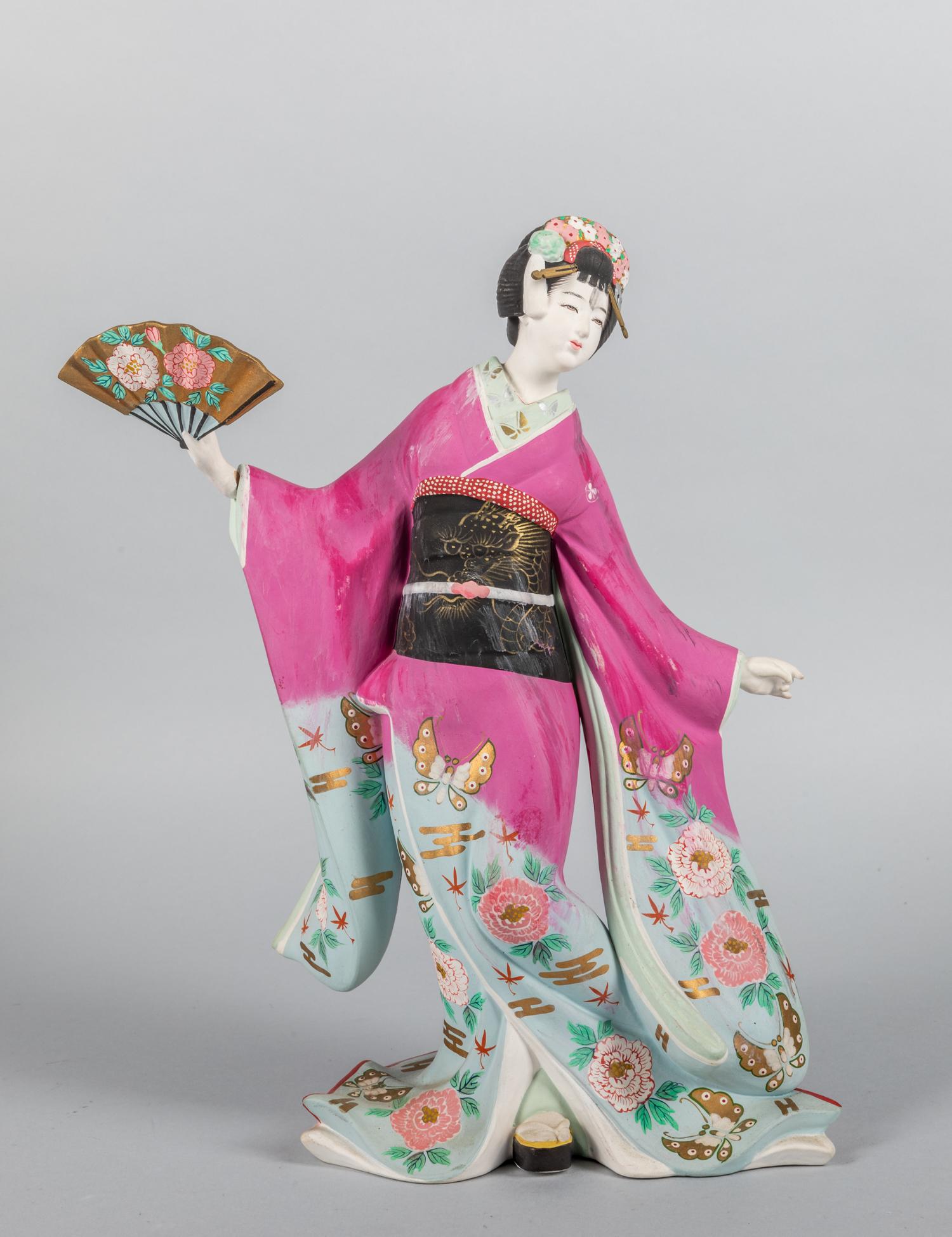 Collectible Japanese Hakata Kimono Geisha Girl Doll (1 of 9)