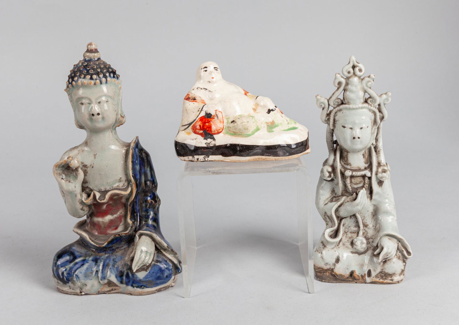 Set Chinese Old Porcelain Buddhas (1 of 12)