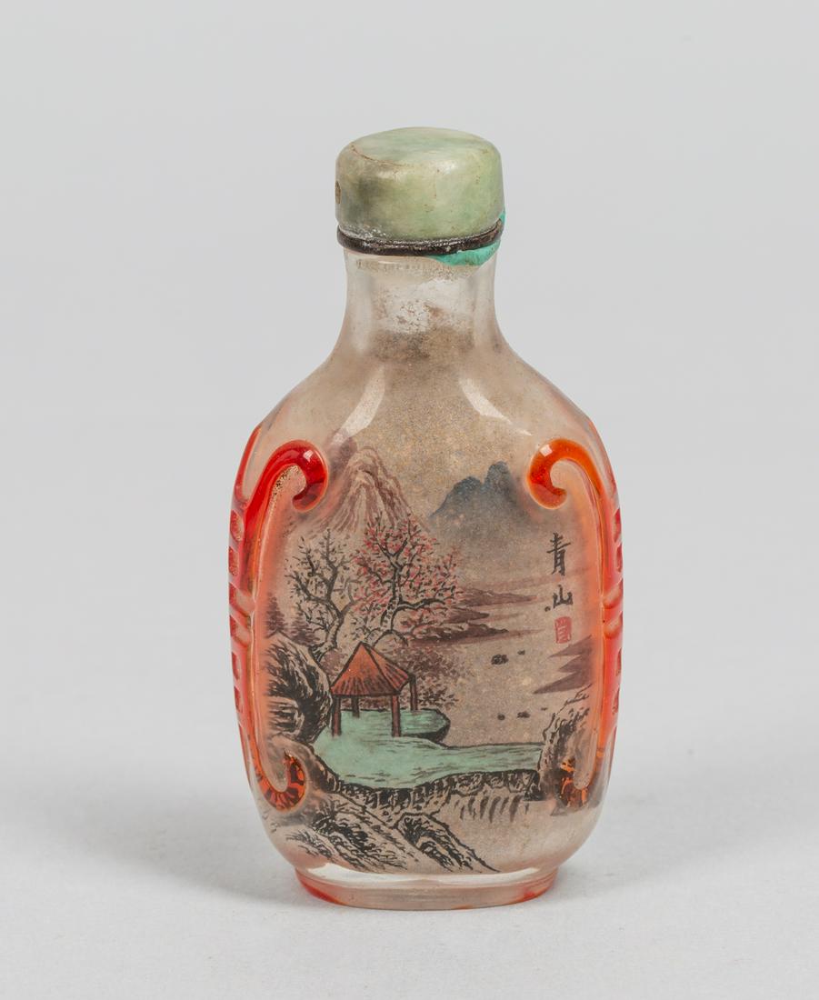 Chinese Inside Painted Overlay Glass Snuff Bottle (1 of 12)