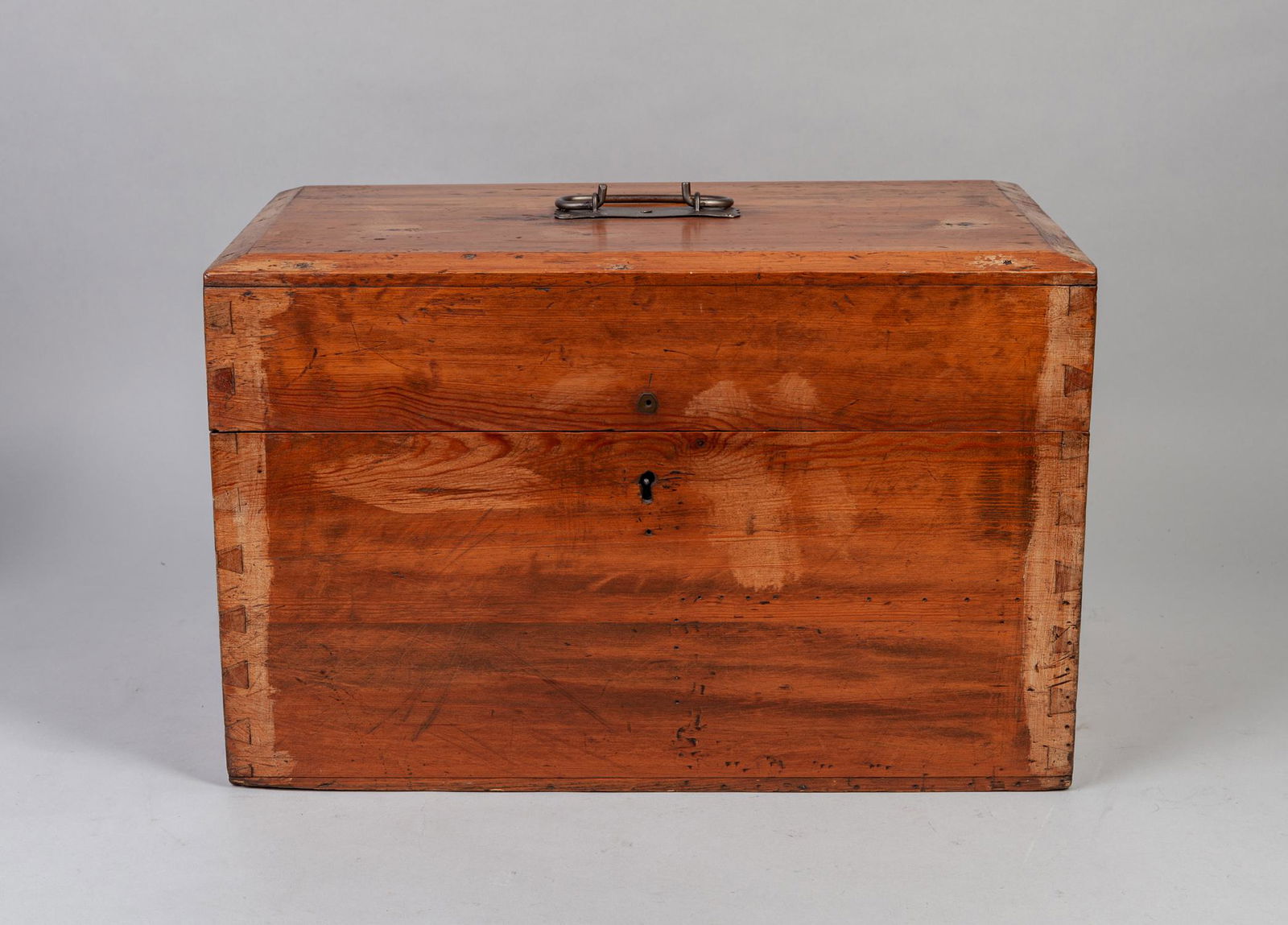 Large 19th Antique Wood Box (1 of 15)