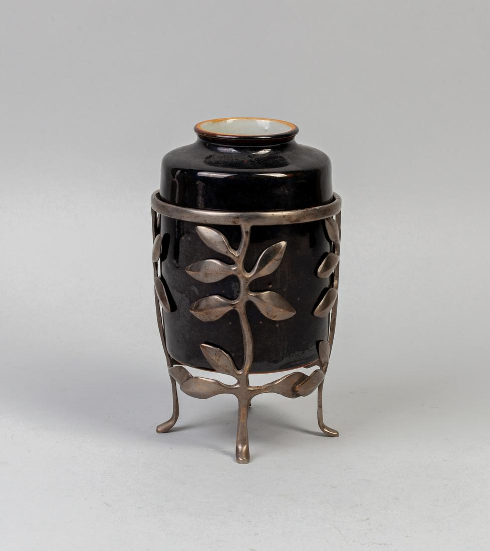 English Designed Chinese Black Glazed Porcelain Water (1 of 13)