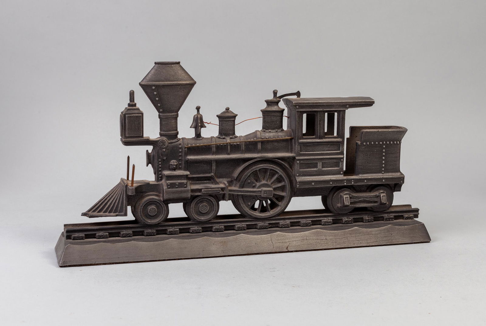 Designed Large Metal Table Sculpture of Railway Train (1 of 13)