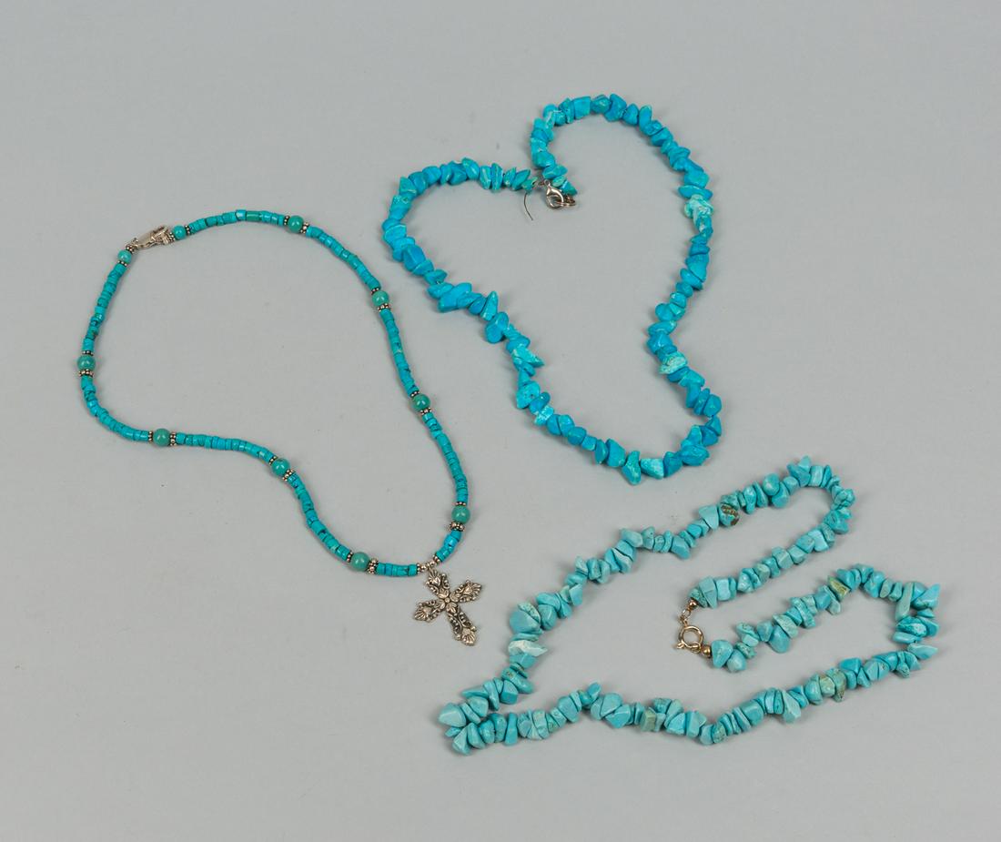 Sets Collectible AZ Turquoise Bead Necklaces (1 of 14)