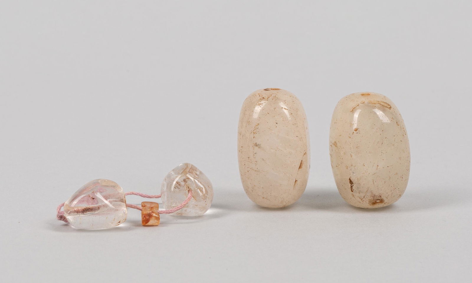 Set Large Bead Chinese Ming Type Rock Crystals (1 of 11)