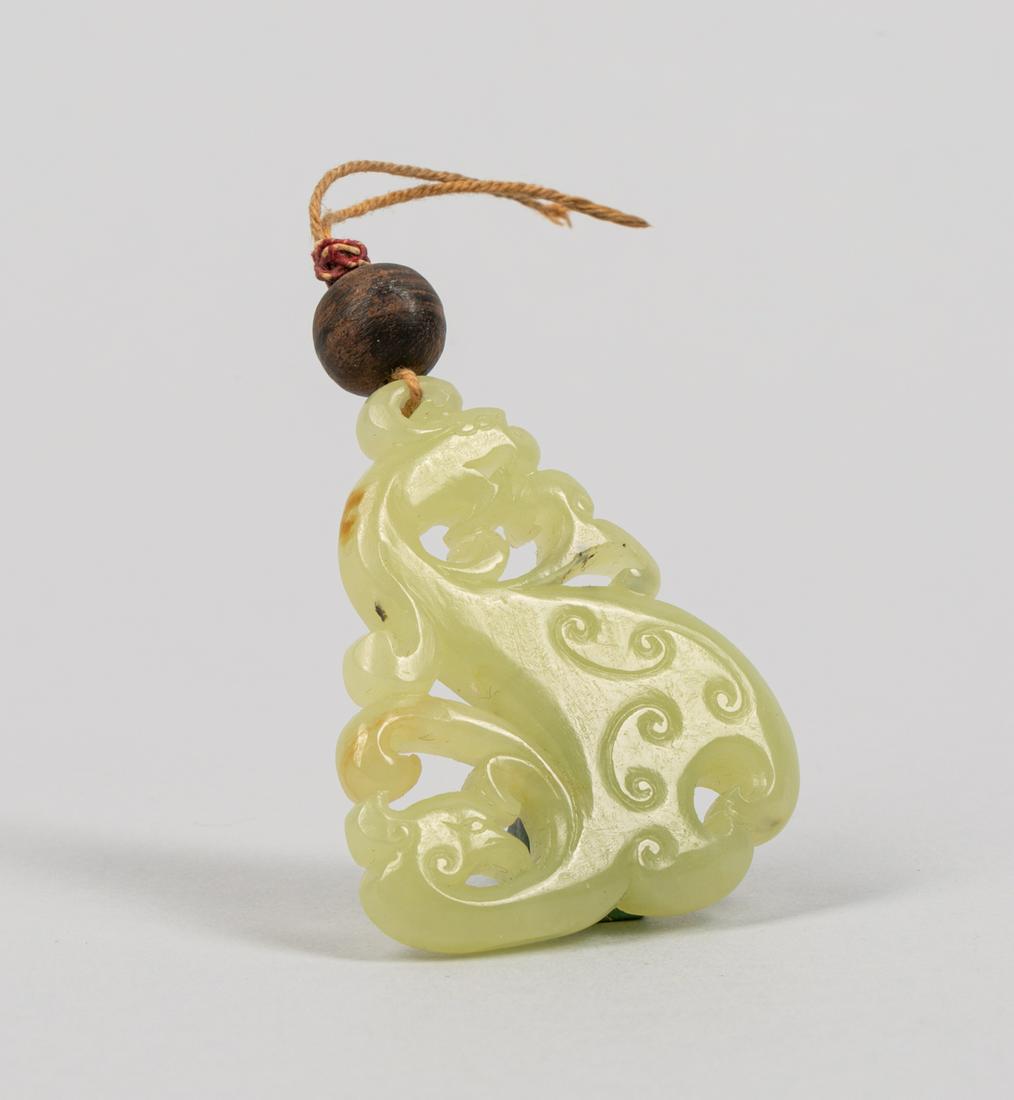 Chinese Yellow Jade and Wood Toggle (1 of 10)