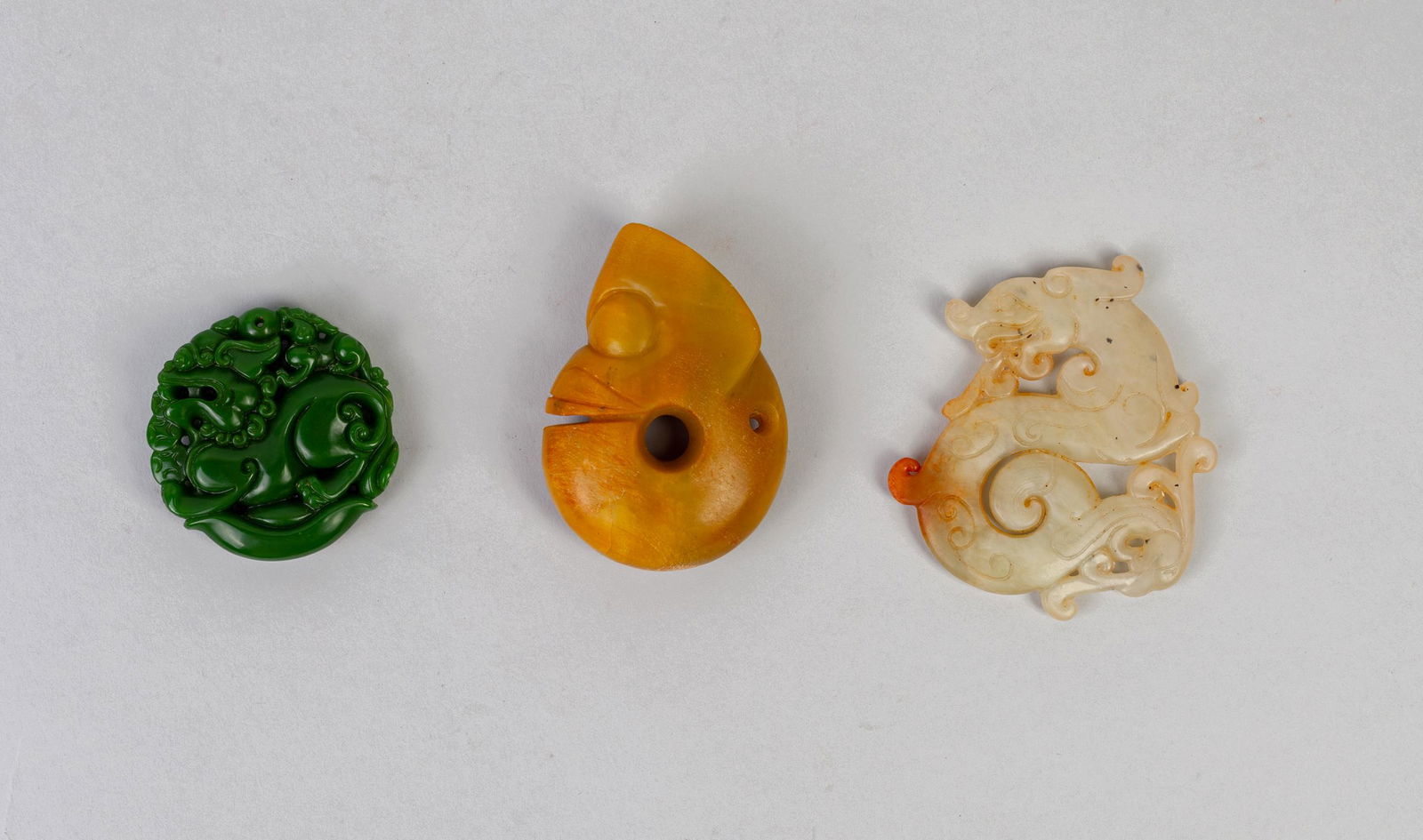 Group of Chinese Jade Stone Carvings (1 of 15)