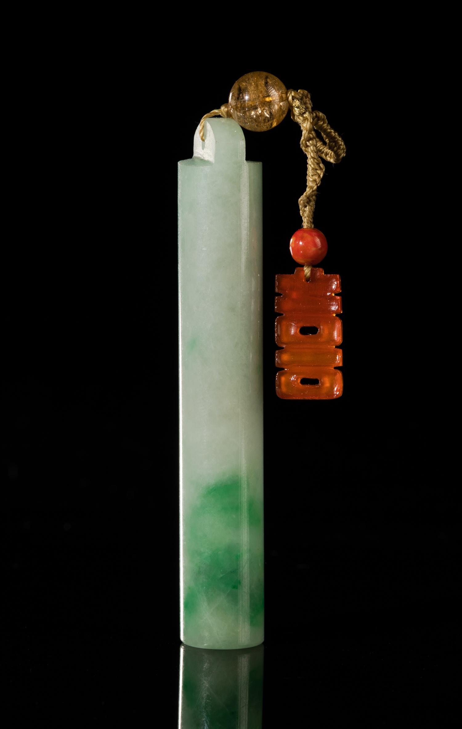 Chinese Jade Jadeite Carving Hat Finial (1 of 12)