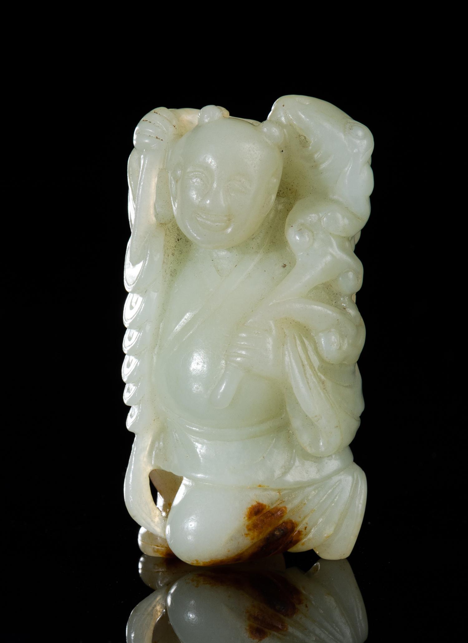 Large Chinese Pebble Jade Toggle (1 of 11)