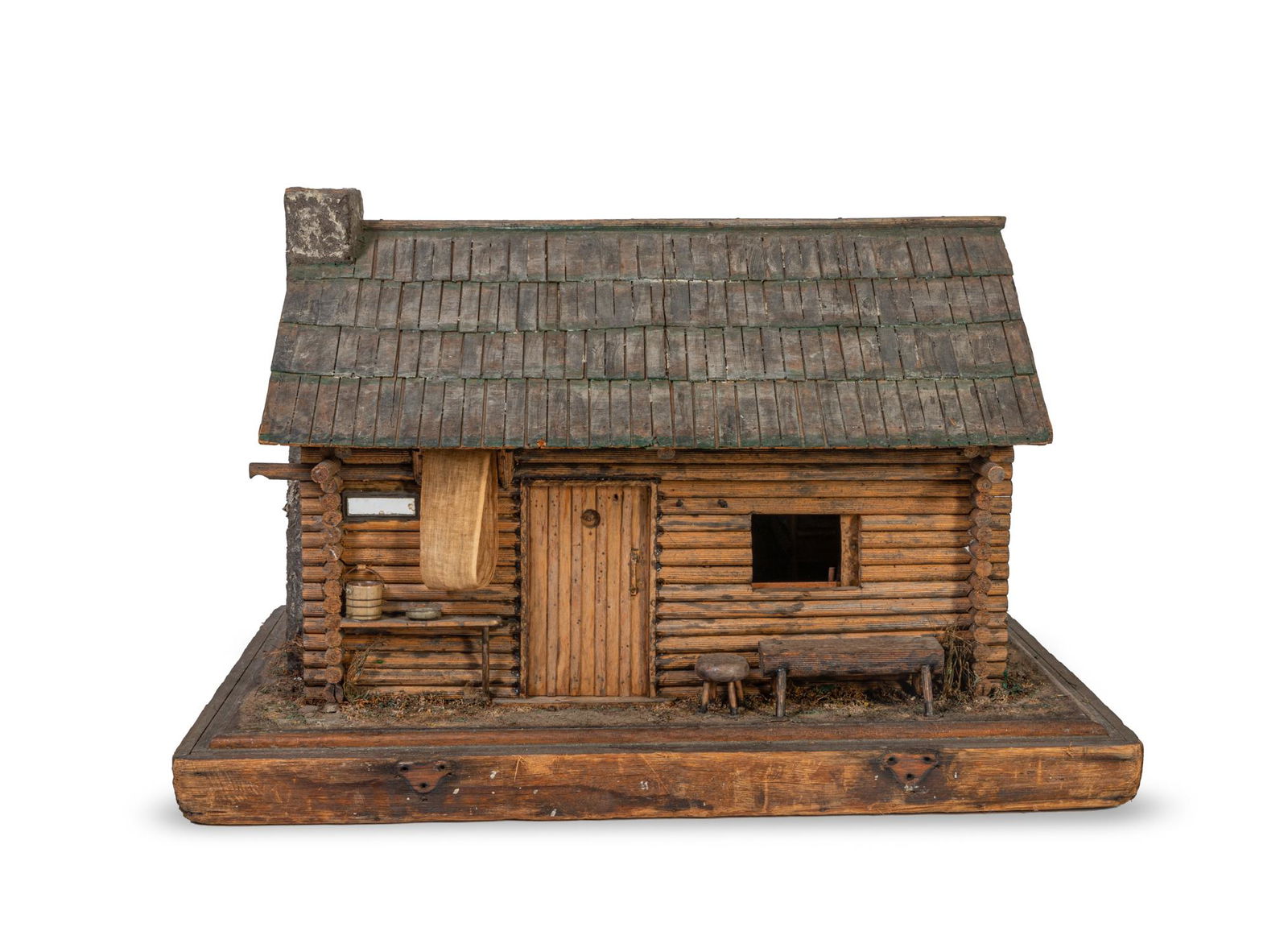 Antique Folk Art House Model (1 of 16)