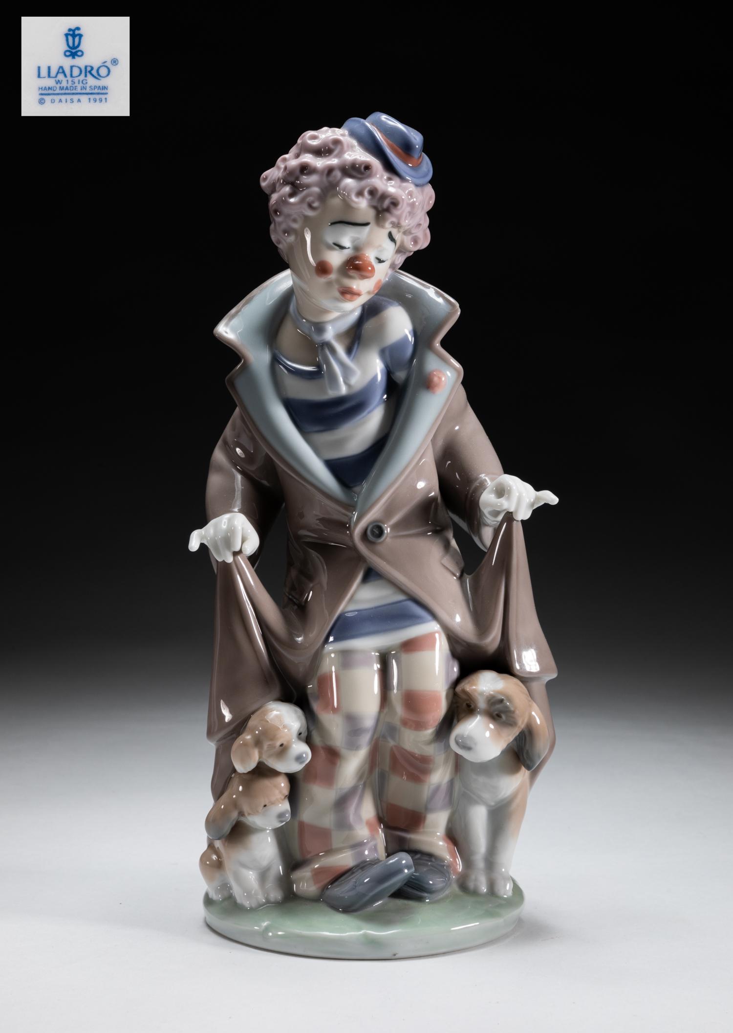 Collectible Lladro Porcelain Figure of Clown (1 of 9)