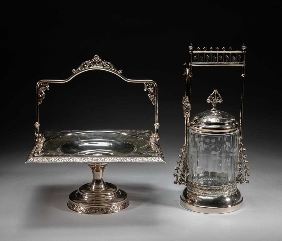 Set Quadruple Silverplate E.G. Webster & Bro. Pickle (1 of 14)