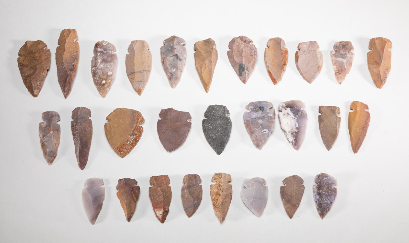 Large Group Miwok Indian Arrowheads Stone Point (1 of 10)