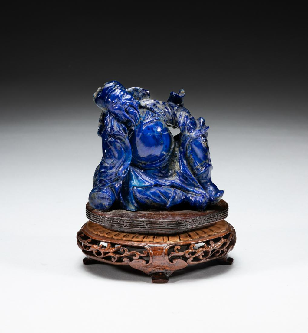 Chinese Export Lapis Carved Table Sculpture (1 of 9)