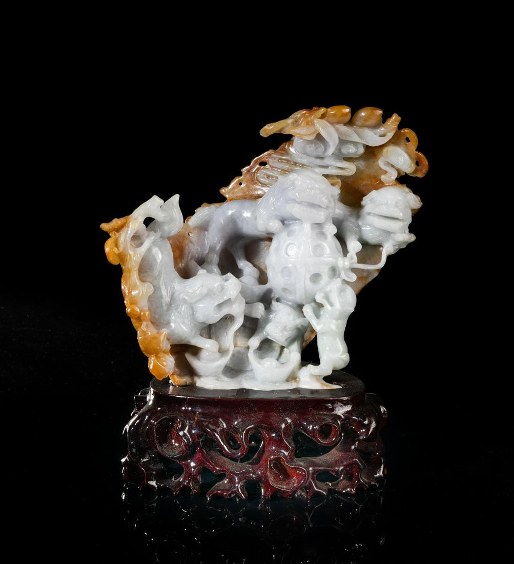 Republic Period Chinese Jade Jadeite Carving Sculpture (1 of 10)