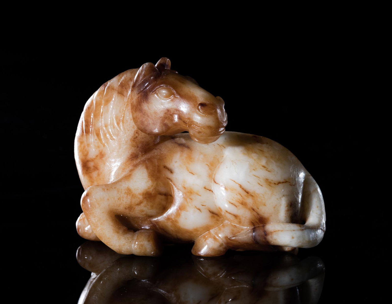 Chinese Ming Type Jade Horse Paper Weight (1 of 10)