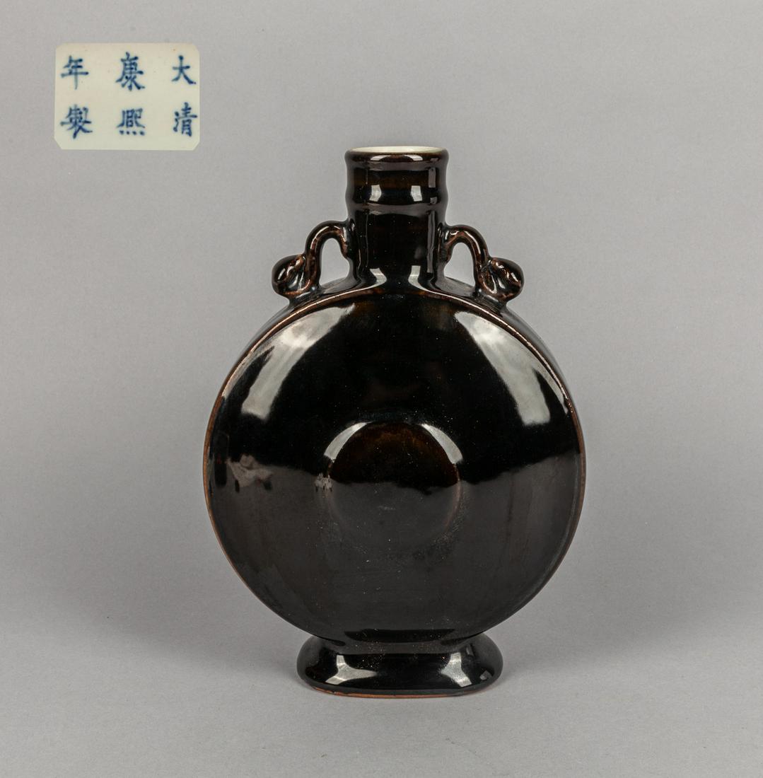 Chinese Black Glazed Porcelain Vase (1 of 13)